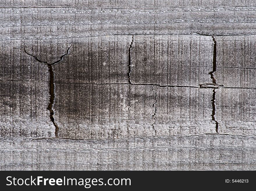 Closeup of a weathered wood plank.