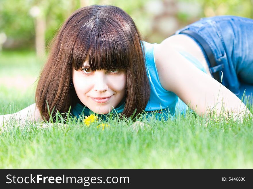 Girl With Dandelions