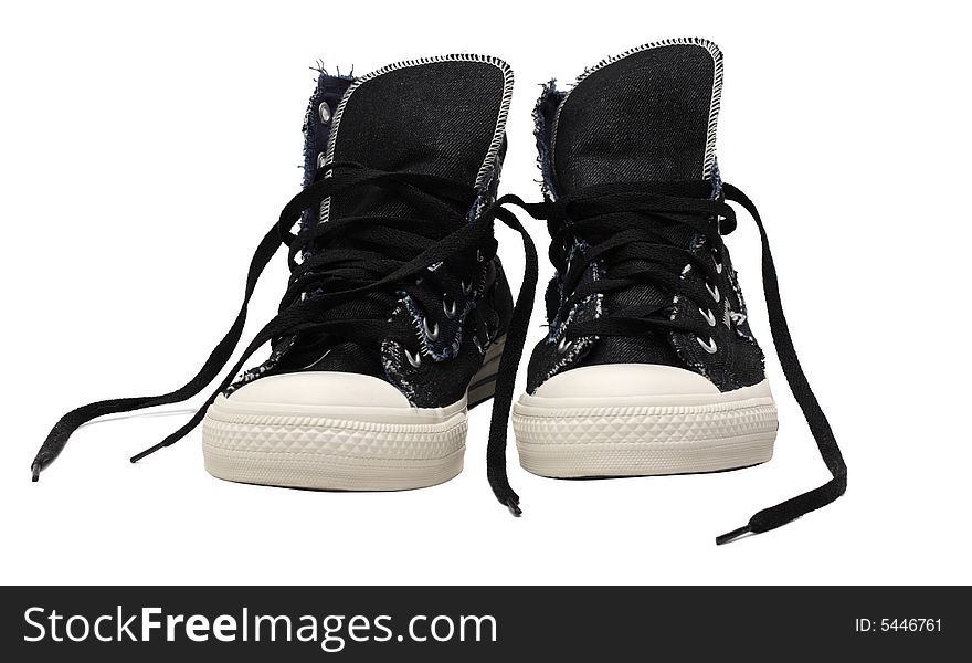 Pair of sneakers isolated on white