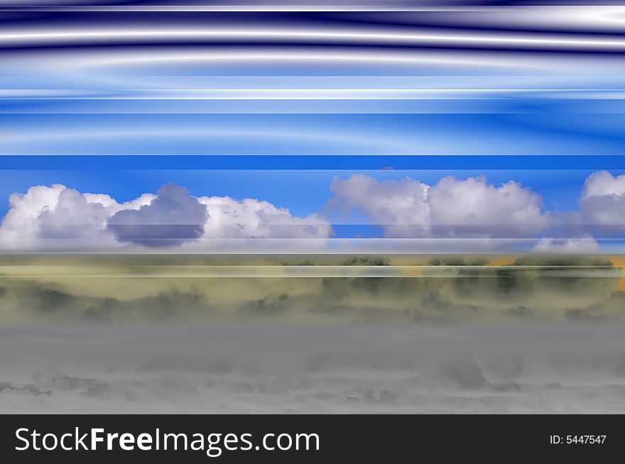 A Background with Clouds and various computer artwork - clouds photo used si mine shoot by me. A Background with Clouds and various computer artwork - clouds photo used si mine shoot by me.