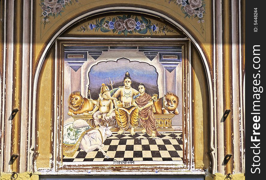 Shekhawati fresco