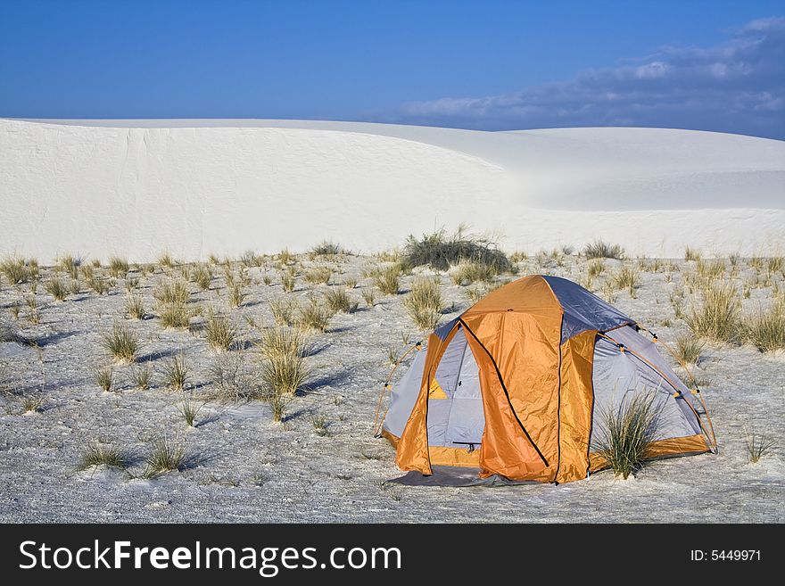 Camping in White Dunes National Monument