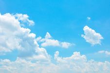 Bright Summer Blue Sky And Clouds As Background Stock Photography Bright Summer Blue Sky And Clouds As Background Stock Photography