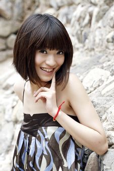 Lovely Chinese Girl Royalty Free Stock Image Lovely Chinese Girl Royalty Free Stock Image