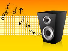 Loudspeaker And Notes Stock Photos Loudspeaker And Notes Stock Photos