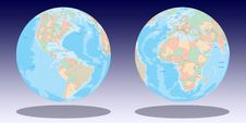 Earth Globe Illustration Royalty Free Stock Images Earth Globe Illustration Royalty Free Stock Images