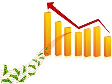 Rising Finance Graph Stock Image Rising Finance Graph Stock Image
