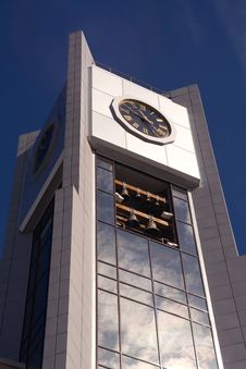 A Tower With A Clock Stock Image A Tower With A Clock Stock Image