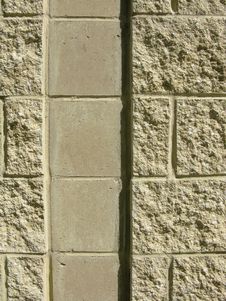 Concrete Block Wall With Channel Royalty Free Stock Photography Concrete Block Wall With Channel Royalty Free Stock Photography