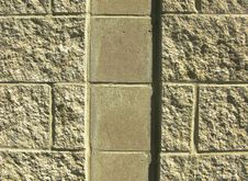 Concrete Block Wall With Channel Stock Photo Concrete Block Wall With Channel Stock Photo