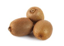 Three Kiwi Fruits Royalty Free Stock Image Three Kiwi Fruits Royalty Free Stock Image