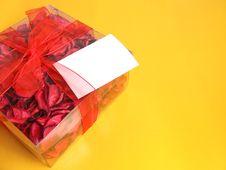 Red Potpourri Gift Royalty Free Stock Photography Red Potpourri Gift Royalty Free Stock Photography