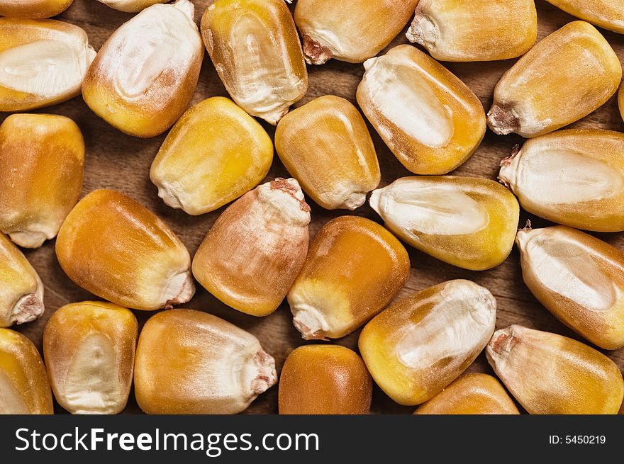 Corn grains detail, close up shot. Corn grains detail, close up shot.