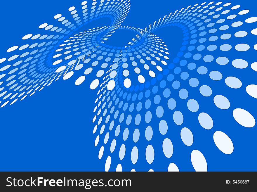 Vector illustration of blue dot pattern