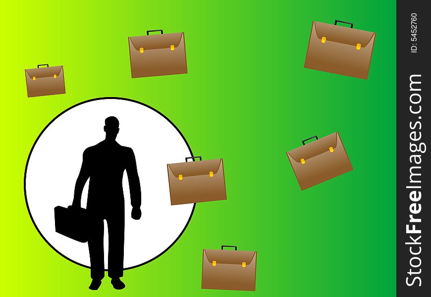 Businessman And Bags