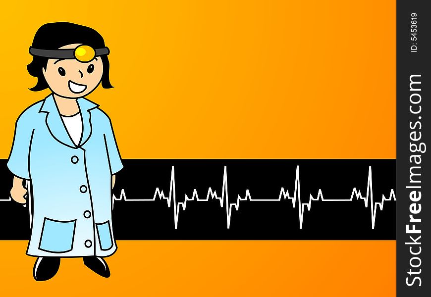 Lady surgeon on heartbeats for giving treatment