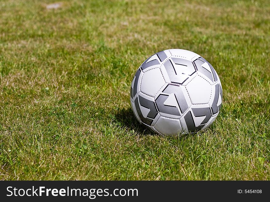 Soccer Ball On The Grass