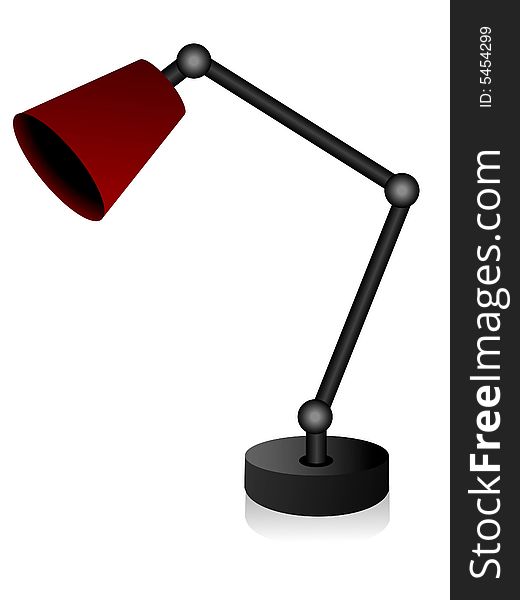 Night lamp on isolated background