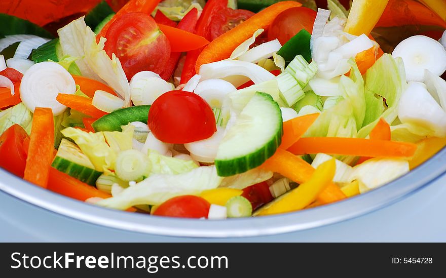 Juicy fresh salad,healthy and colourful