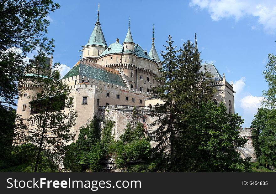 The fairytale-like castle of Bojnice, Slovakia. The fairytale-like castle of Bojnice, Slovakia