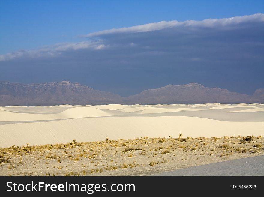 After sunrise in White Dunes National Monument