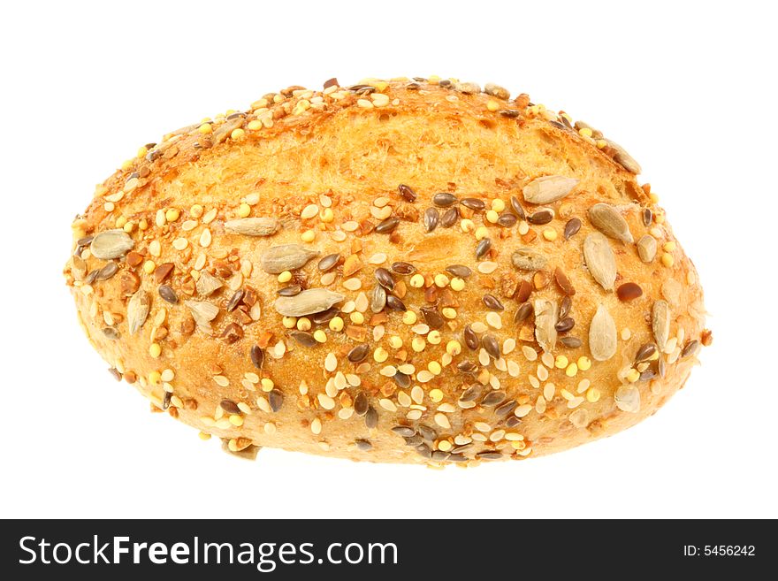 Bread roll isolated on a white background. Bread roll isolated on a white background.