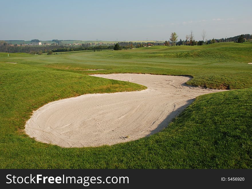 Golf course in The Czech Republic. Golf course in The Czech Republic