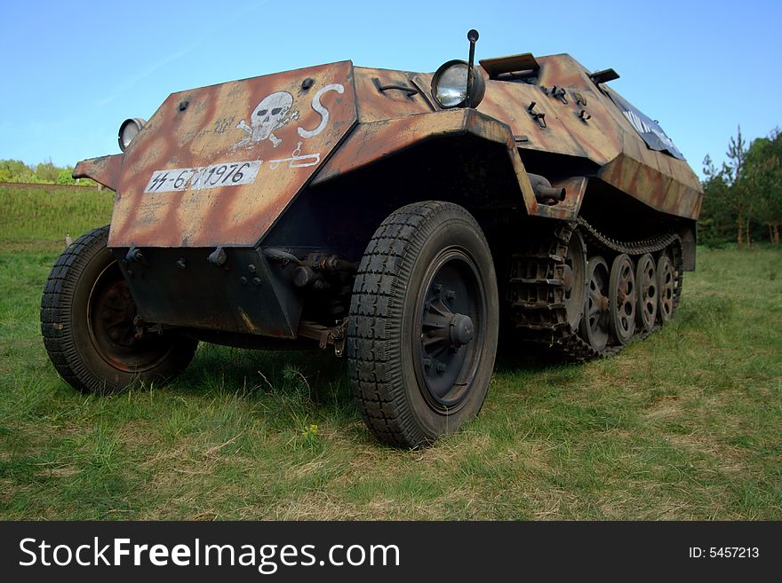 German armored personnel carrier from WW II.