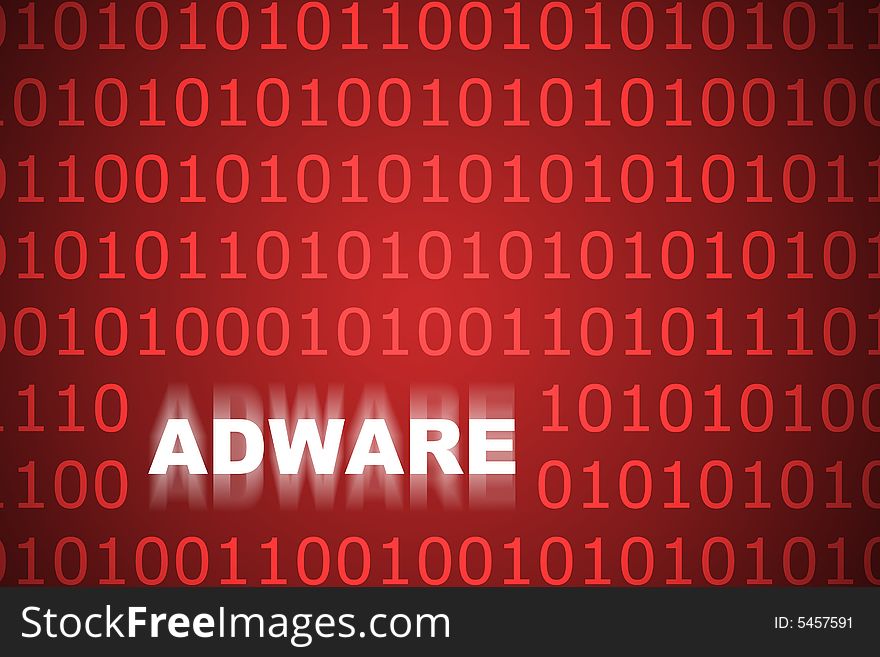 Adware Abstract Background in Web Security Series Set