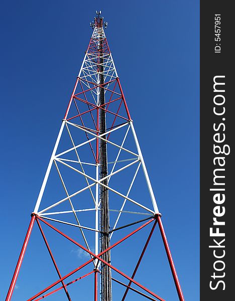 The tall telephonic communication tower in Lithuania. The tall telephonic communication tower in Lithuania.