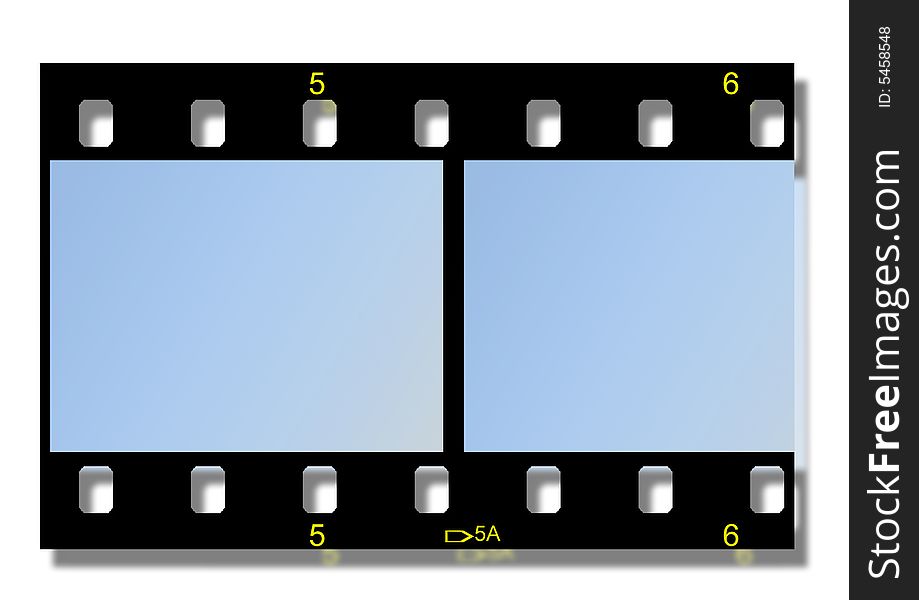 Filmstrip  isolated on a white background