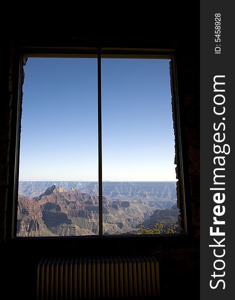 The view from the lodge at the North Rim of the Grand Canyon, Arizona. The view from the lodge at the North Rim of the Grand Canyon, Arizona.