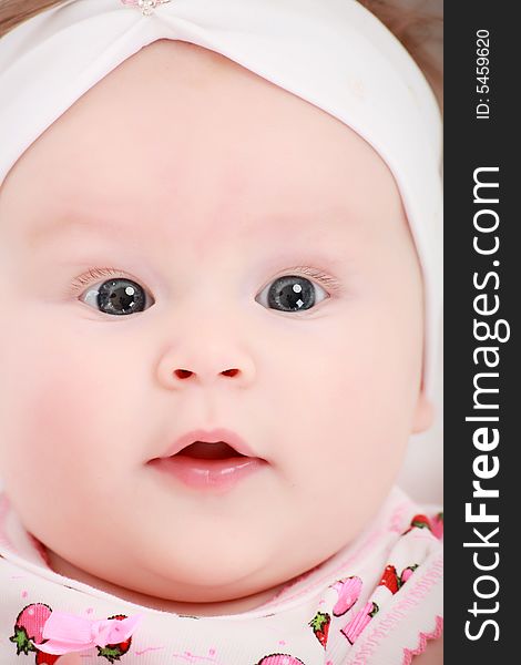 Beautiful baby. Shot in studio. Isolated on white. Beautiful baby. Shot in studio. Isolated on white.