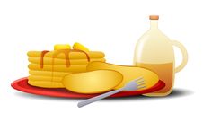 Pancakes And Syrup Royalty Free Stock Photos Pancakes And Syrup Royalty Free Stock Photos
