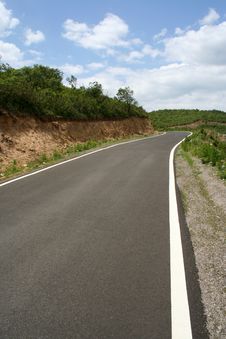 Road Line And Curve Royalty Free Stock Image Road Line And Curve Royalty Free Stock Image