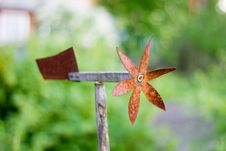 Rusty Weather-vane Stock Image