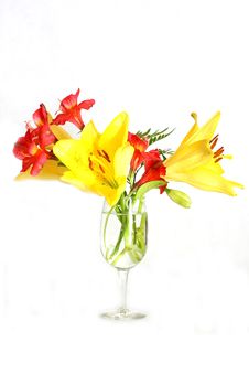 Bouquet Of Lilies Stock Image Bouquet Of Lilies Stock Image