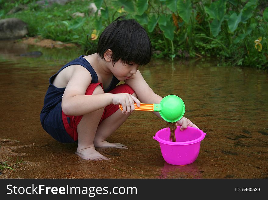 Boy at the river