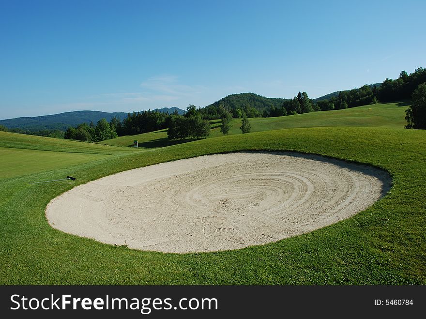 Golf course in The Czech Republic. Golf course in The Czech Republic