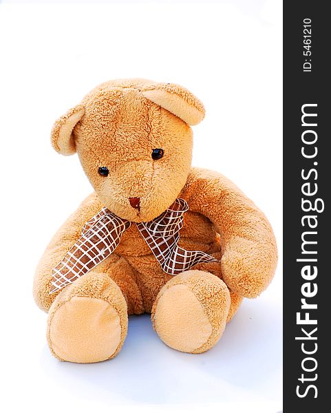 Shot of a teddy bear isolated on white