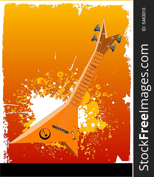 Guitar on grungy background abstract backgrouds. Guitar on grungy background abstract backgrouds