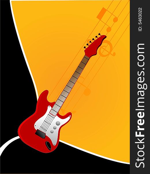 Audio in guitars abstract background. Audio in guitars abstract background