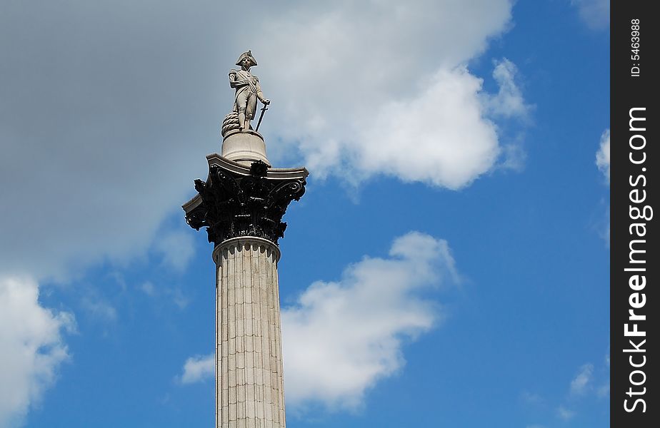 The Nelson Column in Trafalgar Square