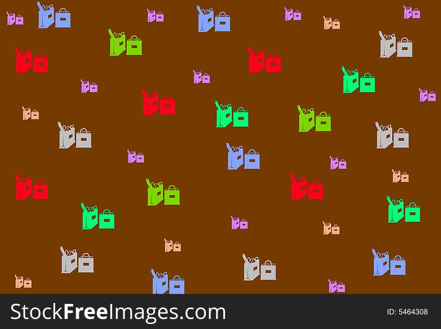 Shopping bags background