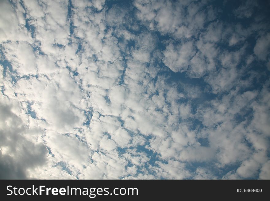 Clouds background texture during the sunset.