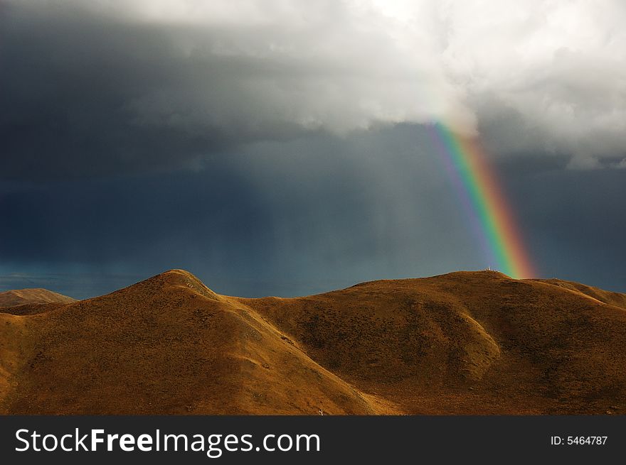 Rainbow Atop The Hill