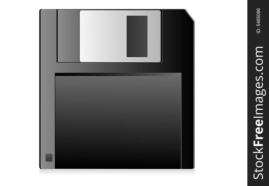 Floppy on isolated with abstract background