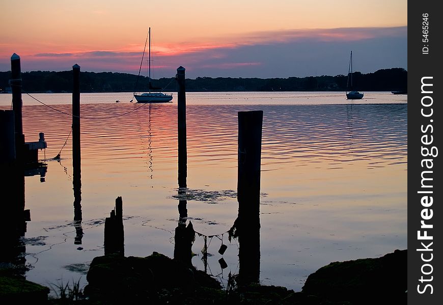 The sunset at Seaview Island located in Neptune NJ along the shore. The sunset at Seaview Island located in Neptune NJ along the shore.