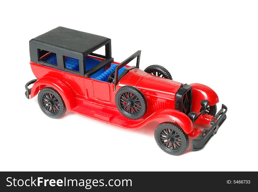 Model of car isolated over a white background