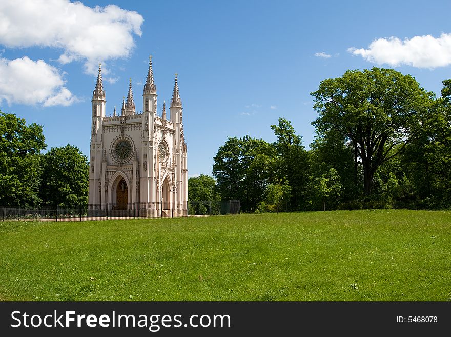 Gothic Chapel In Peterhof